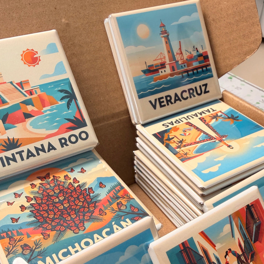 Set de Imanes “Estados de México” 🇲🇽 | Colección Artesanal Premium (32 piezas, 2x2”)
