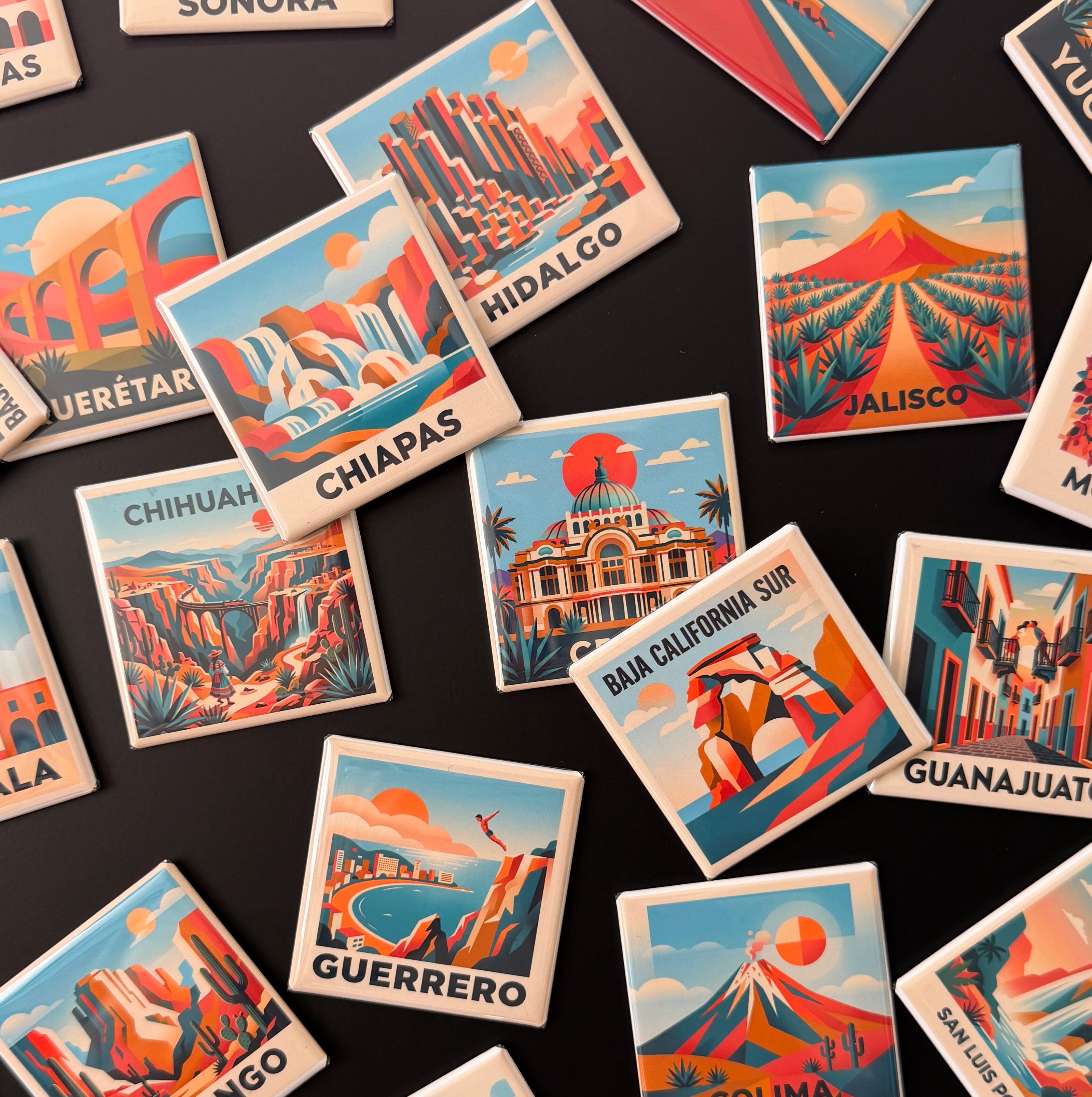 Set de Imanes “Estados de México” 🇲🇽 | Colección Artesanal Premium (32 piezas, 2x2”)