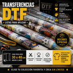 Lienzos DTF listos para aplicar — Set de 3 piezas 30x40 cm