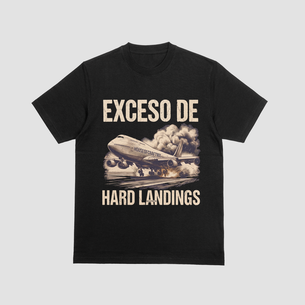 PlayeraOversize : “Exceso de Hard Landings”-Flight Mode