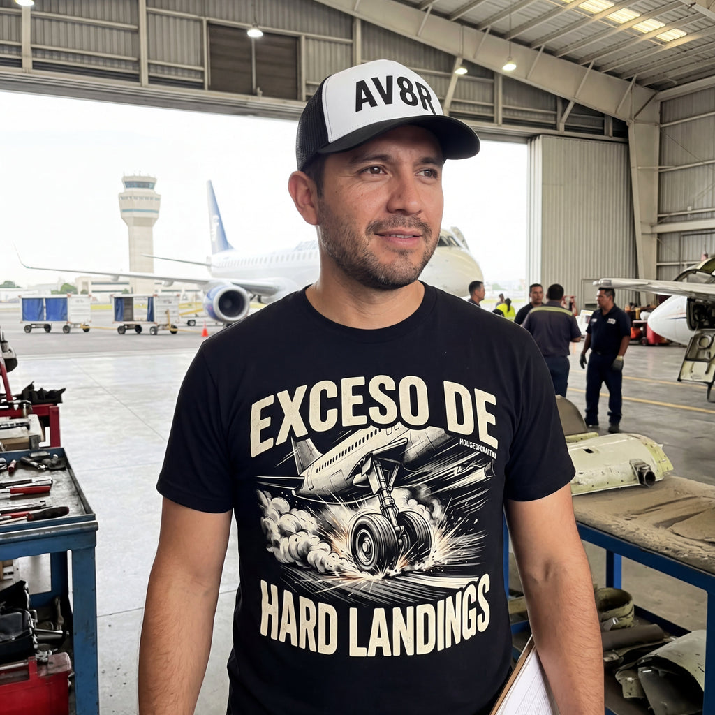 PlayeraOversize : “Exceso de Hard Landings”-Flight Mode