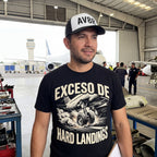 PlayeraOversize : “Exceso de Hard Landings”-Flight Mode