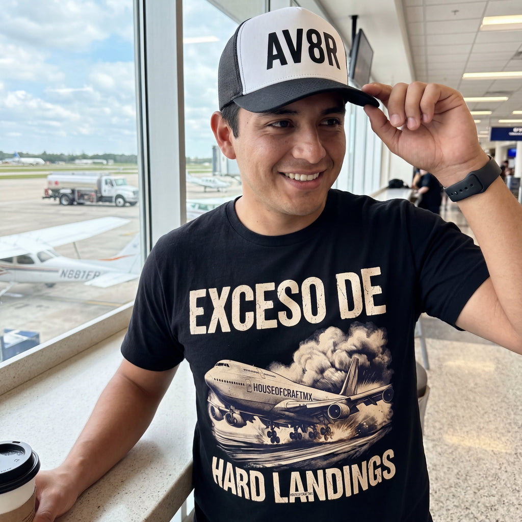 PlayeraOversize : “Exceso de Hard Landings”-Flight Mode